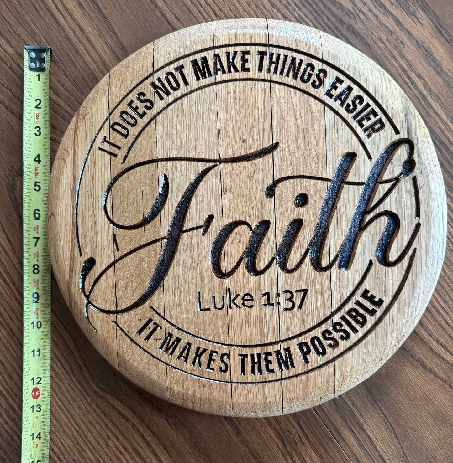 Faith on 13.5" Barrel head