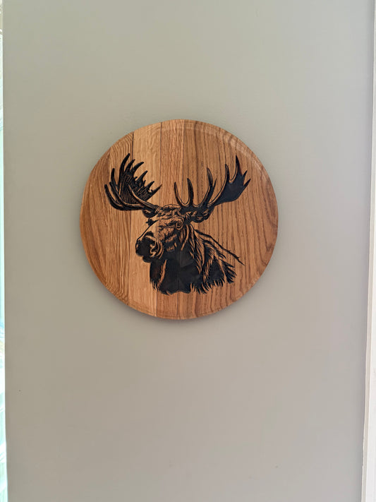 Moose on 13.5" Barrel head