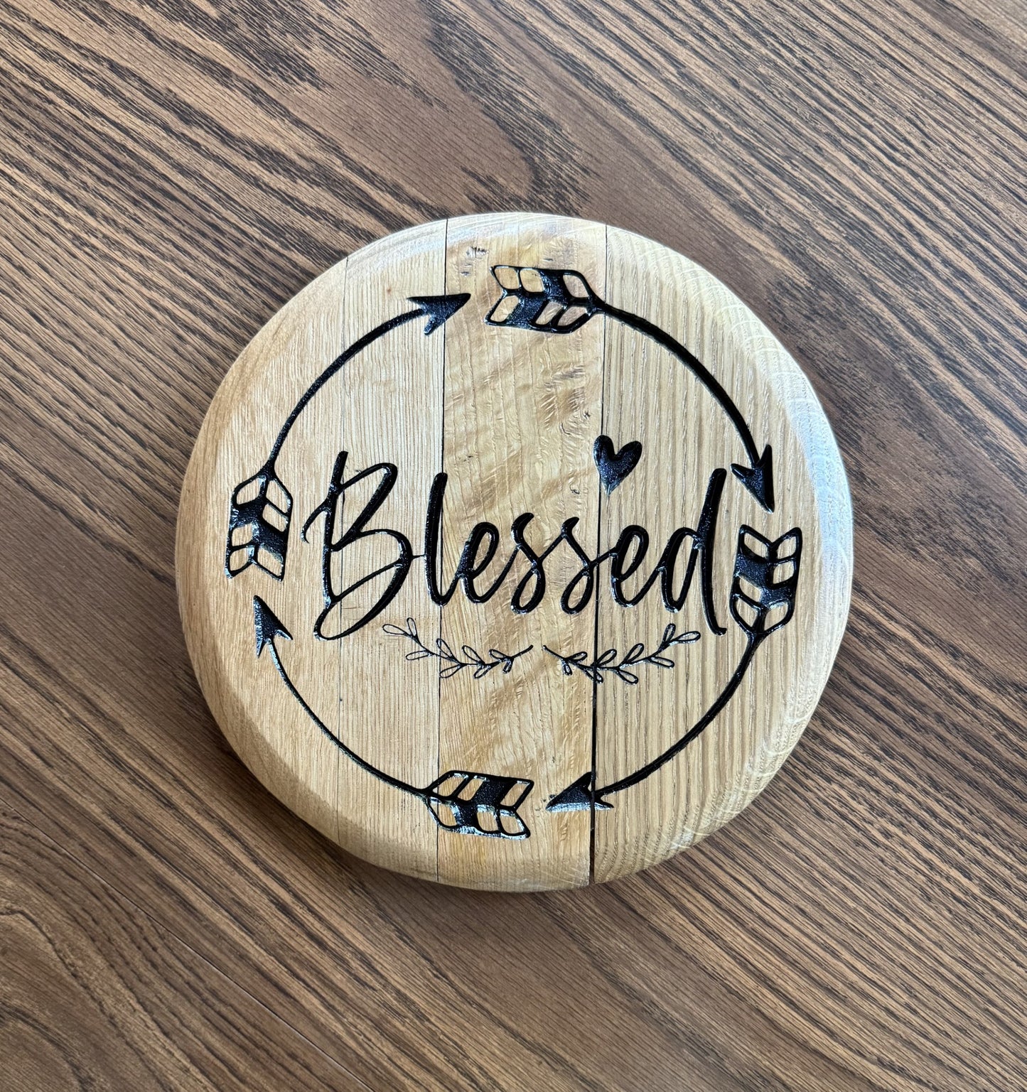 Blessed on 10" Barrel Head