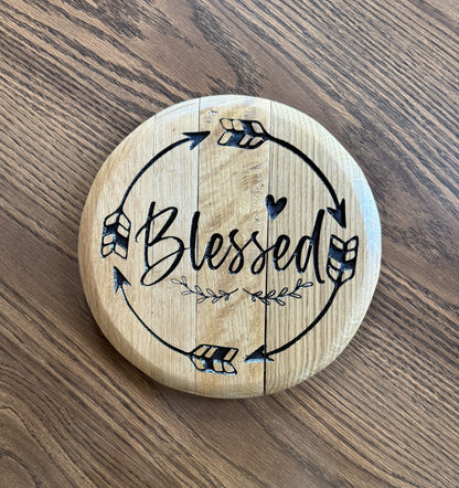 10" / 5 Gallon Blessed Bourbon Barrel Head