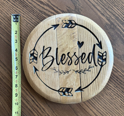 10" / 5 Gallon Blessed Bourbon Barrel Head