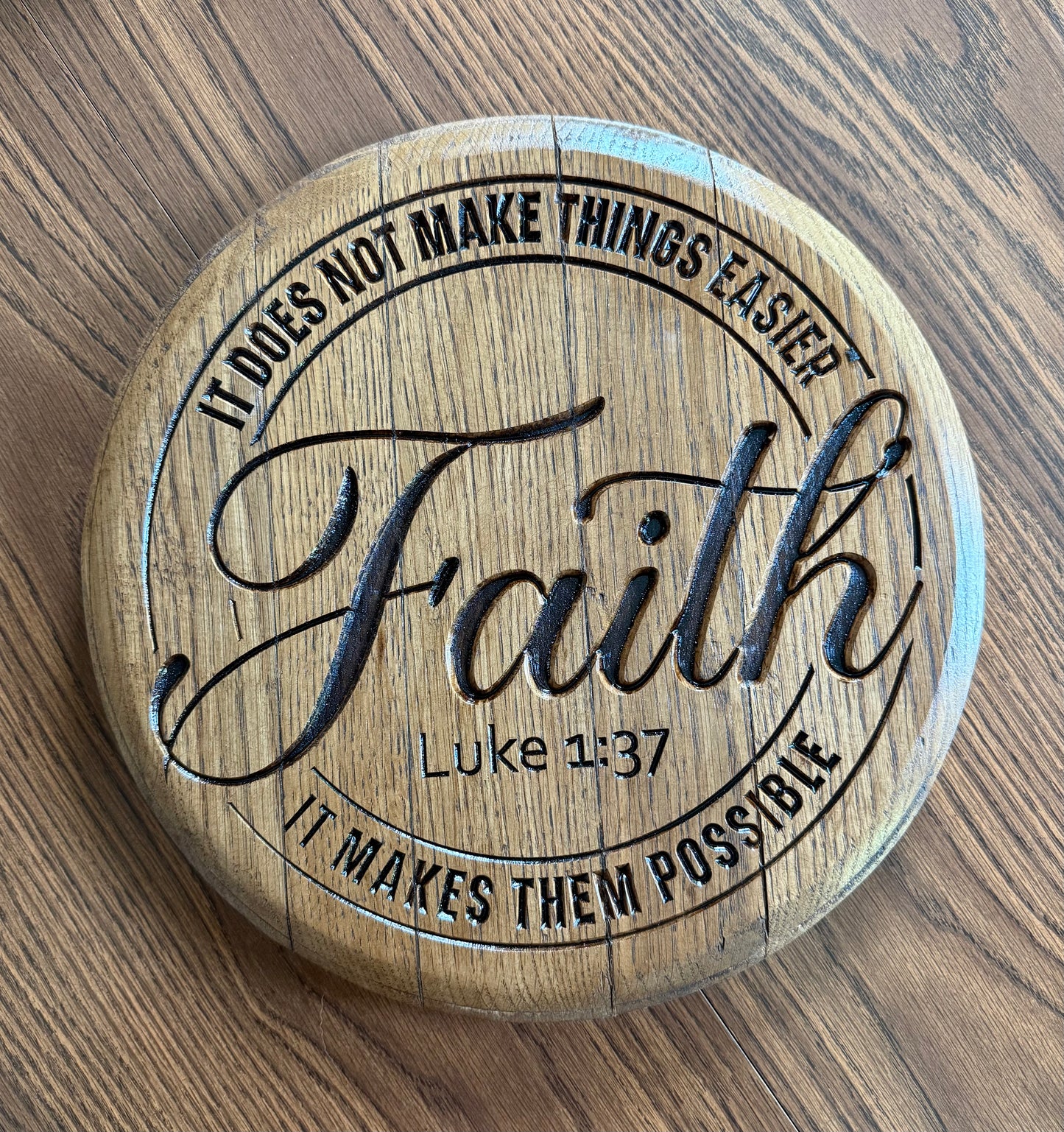 Faith on 13.5" Barrel head