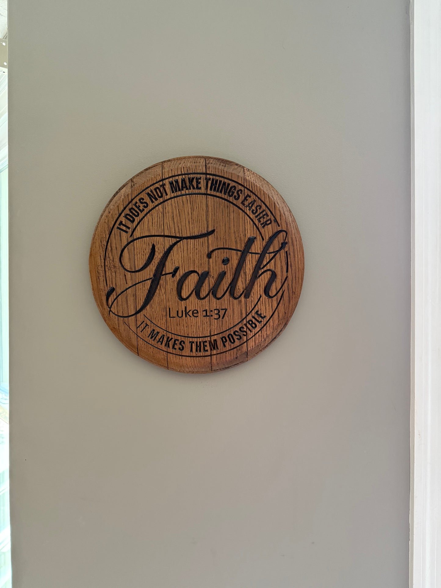 Faith on 13.5" Barrel head