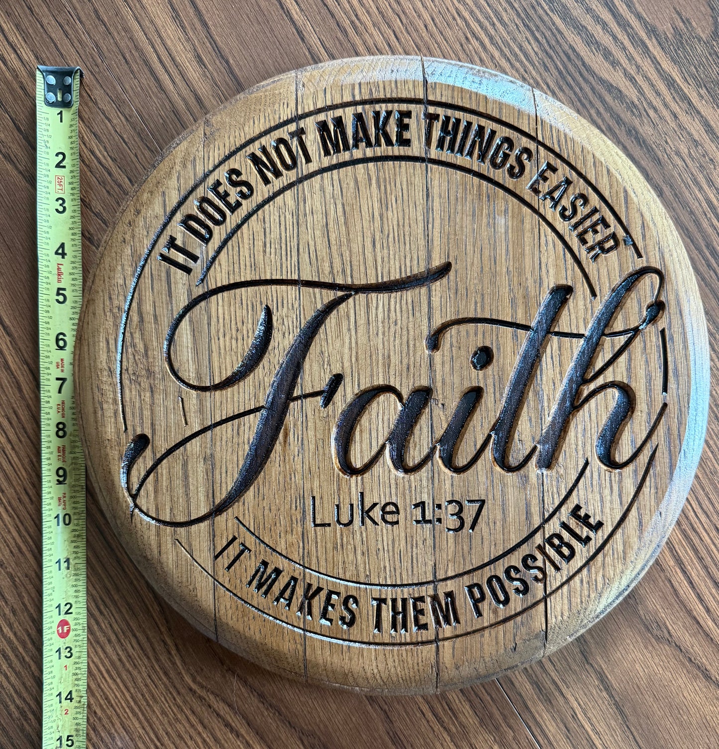 Faith on 13.5" Barrel head