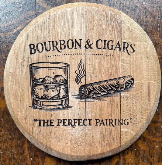 10" / 5 gallon Bourbon and Cigar Barrel head