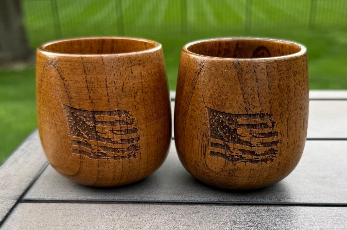 Wooden Whisky Cups 6oz.
