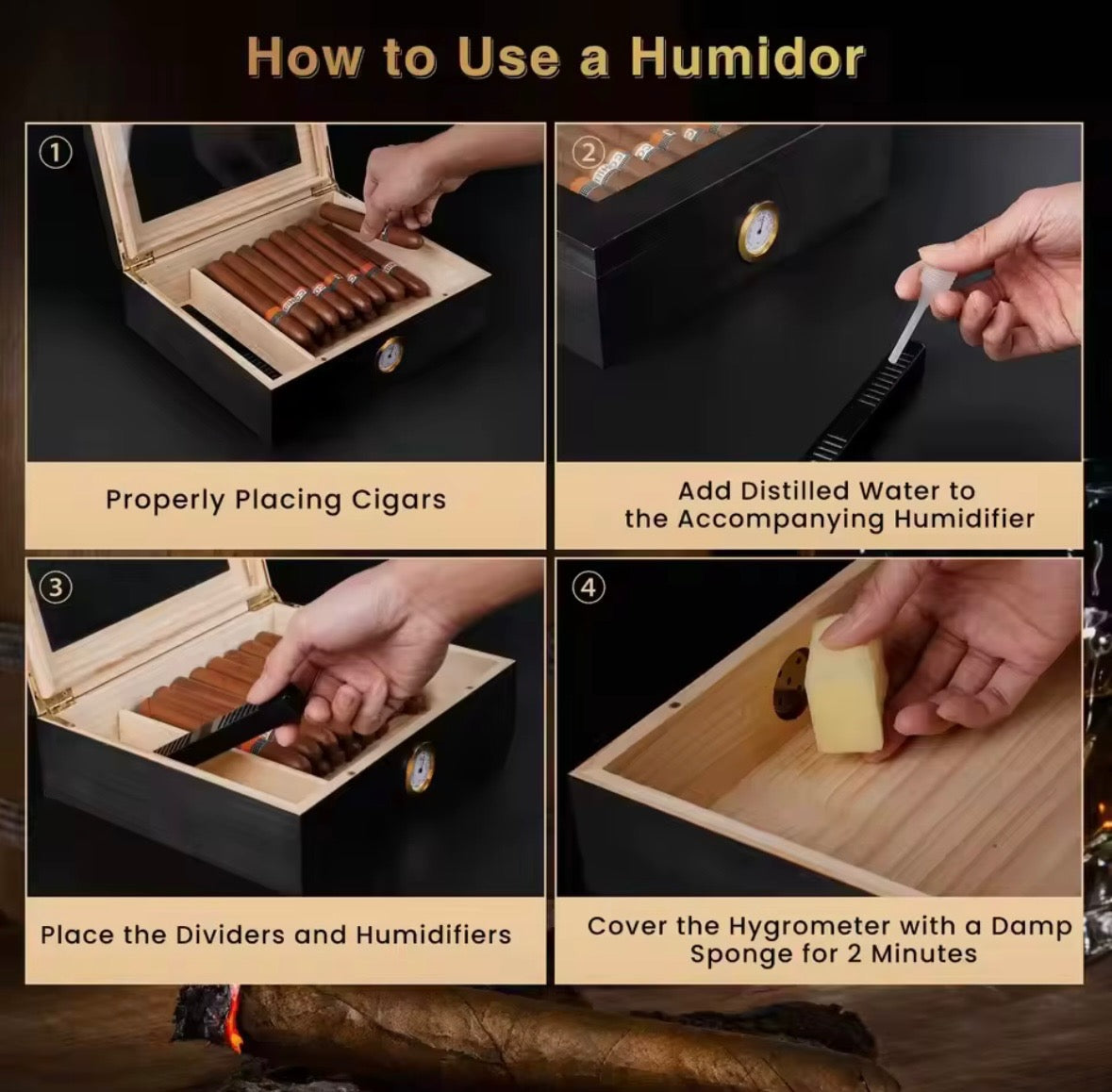 Wooden humidors