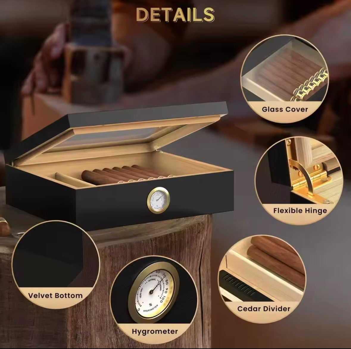 Wooden humidors