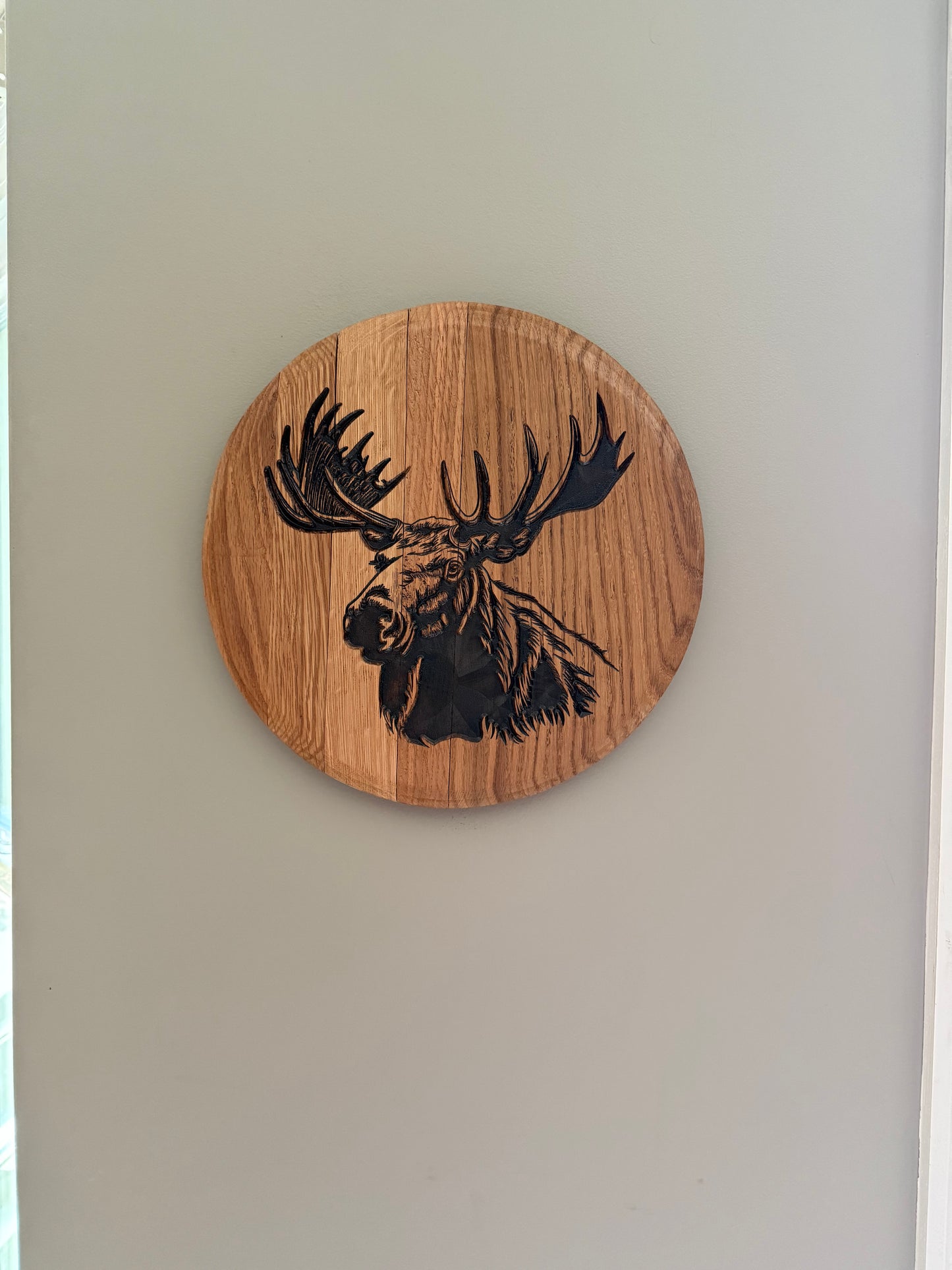 Moose on 13.5" Barrel head